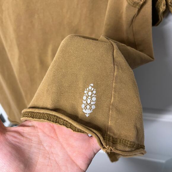 Free People Women's Lounge Set Size S Hot Shot Open Back Shorts Tank Tan - Picture 6 of 12